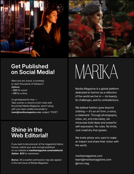 MARIKA MAGAZINE PORTRAIT (ISSUE 5972 - OCTOBER), page 2