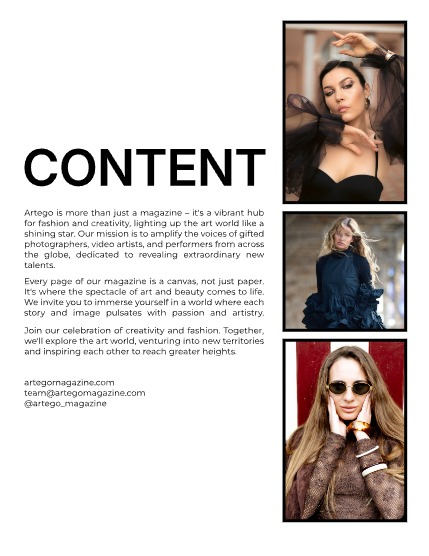 ARTEGO MAGAZINE - PORTRAIT ISSUE 1128, page 2