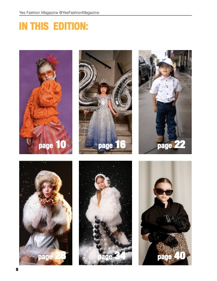 Yes Fashion Magazine, Issue #80, January 2026, page 8