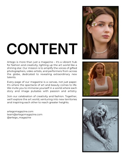 ARTEGO MAGAZINE - PORTRAIT AUGUST ISSUE 1027, page 2