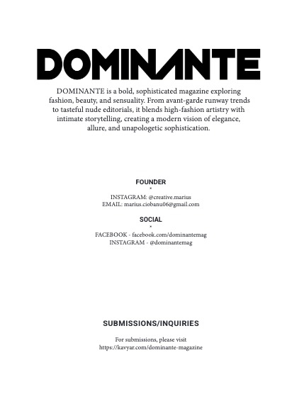 DOMINANTE Avant-Garde Fashion 21 July 2026, page 2