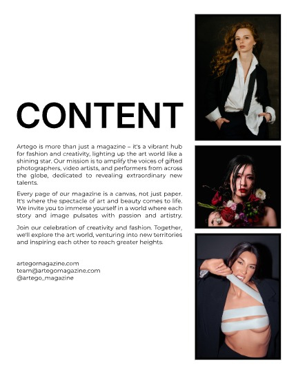 ARTEGO MAGAZINE - PORTRAIT OCTOBER ISSUE 1093, page 2