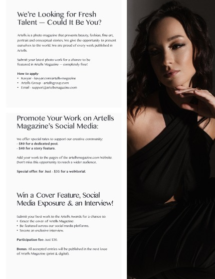 ARTELLS MAGAZINE - PORTRAIT JANUARY (Vol 3833), page 3