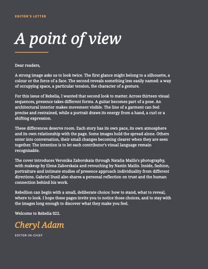 Rebelia Issue 22, October 2026, page 4