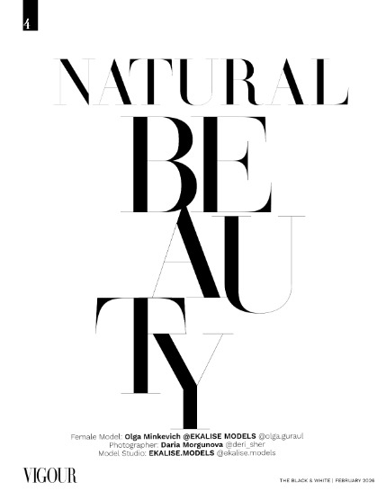 VIGOUR MAGAZINE The Black And White | February 2026 | Issue 03, page 4