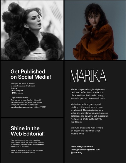 MARIKA MAGAZINE FASHION & GLAMOUR (ISSUE 6315 - June), page 2