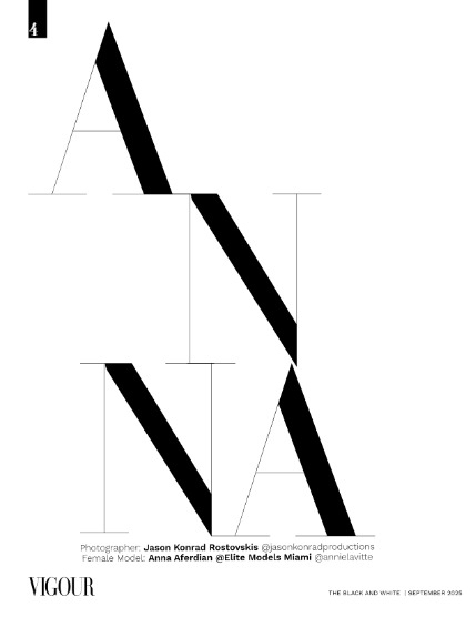 VIGOUR MAGAZINE The Black And White | September 2025 | Issue 01, page 4