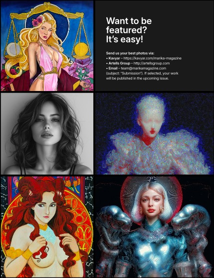 MARIKA MAGAZINE FINE-ART & AI (ISSUE 5835 - AUGUST), page 3